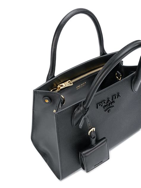 prada small paradigm tote bag